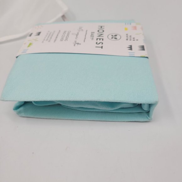 Honest Baby Organic Cotton Changing Pad Cover /Fits changing pad16'' x 32'' blue - Picture 4 of 4